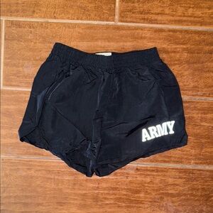 Soffe Black Athletic Shorts Lightweight Elastic Waistband